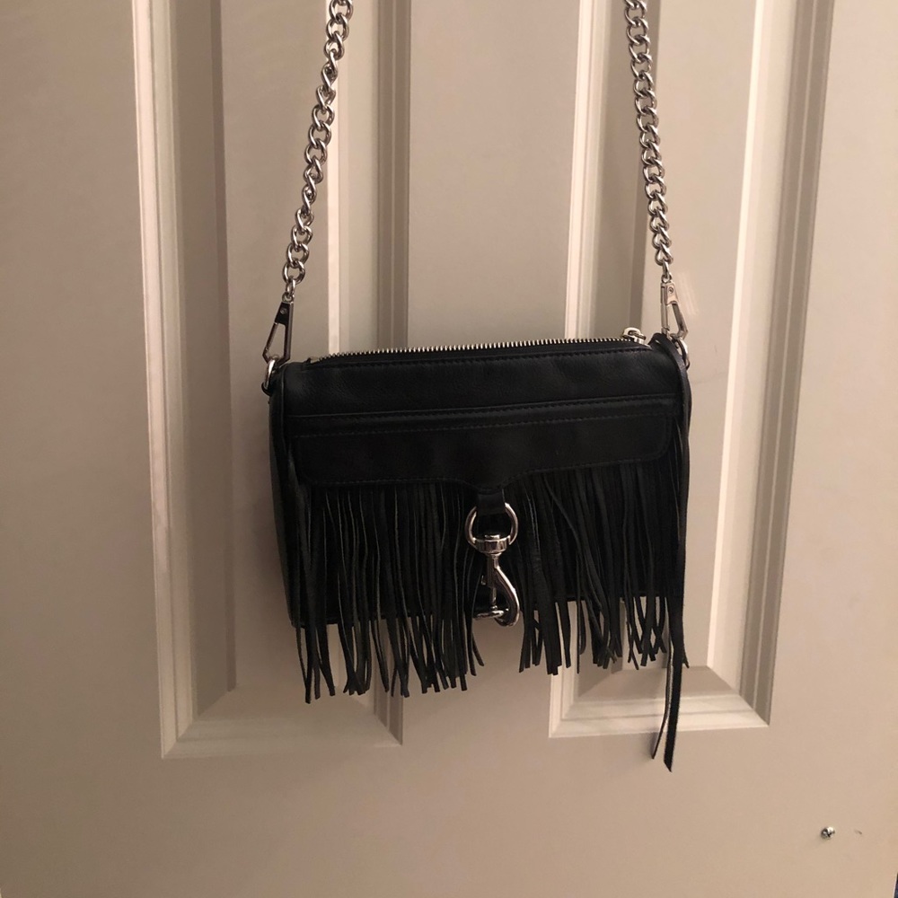Rebecca Minkoff Black Fringe Purse